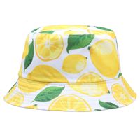 Unisex Casual Simple Style Lemon Wide Eaves Bucket Hat sku image 3