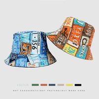 Unisex Casual Hip-hop Letter Wide Eaves Bucket Hat main image 3