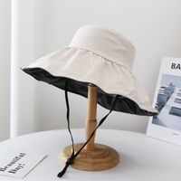 Unisex Simple Style Solid Color Wide Eaves Sun Hat sku image 6