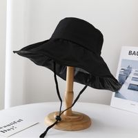 Unisex Simple Style Solid Color Wide Eaves Sun Hat sku image 2