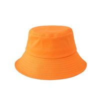 Unisex Einfacher Stil Koreanische Art Einfarbig Breite Traufen Bucket Hat main image 3