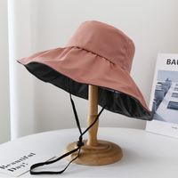 Unisex Simple Style Solid Color Wide Eaves Sun Hat sku image 5