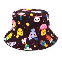 Unisex Lässig Hip Hop Pilz Breite Traufen Bucket Hat sku image 7