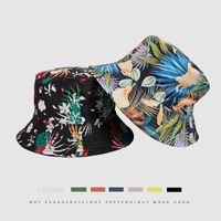 Unisex Casual Vacation Tropical Wide Eaves Bucket Hat main image 4