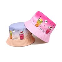 Children Unisex Cute Cup Printing Bucket Hat main image 1