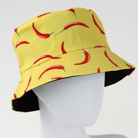 Unisex Einfacher Stil Gemüse Breite Traufen Bucket Hat main image 2