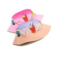 Children Unisex Cute Cup Printing Bucket Hat main image 3