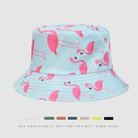 Unisex Casual Vacation Flamingo Wide Eaves Bucket Hat main image 5