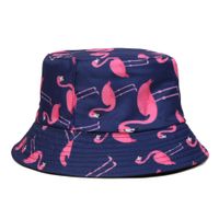 Unisex Casual Vacation Flamingo Wide Eaves Bucket Hat sku image 3