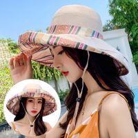 Women's Vacation Ethnic Style Colorful Big Eaves Bucket Hat sku image 1