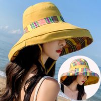 Women's Vacation Ethnic Style Colorful Big Eaves Bucket Hat main image 4