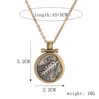 Ig Style Simple Style Portrait Stainless Steel Copper Plating Inlay Zircon Gold Plated Pendant Necklace sku image 3