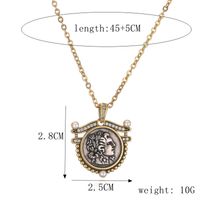 Ig Style Simple Style Portrait Stainless Steel Copper Plating Inlay Zircon Gold Plated Pendant Necklace sku image 8