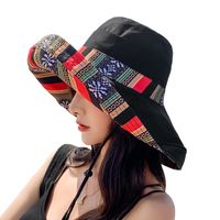 Women's Vacation Ethnic Style Colorful Big Eaves Bucket Hat main image 5