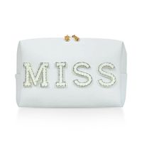 Vintage Style Classic Style Letter Pu Leather Square Makeup Bags sku image 6