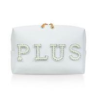 Vintage Style Classic Style Letter Pu Leather Square Makeup Bags main image 3
