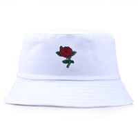 Unisex Simple Style Rose Wide Eaves Bucket Hat main image 2