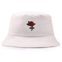 Unisex Simple Style Rose Wide Eaves Bucket Hat main image 3