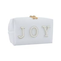 Vintage Style Classic Style Letter Pu Leather Square Makeup Bags main image 4