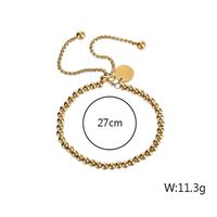 Ig Style Simple Style Geometric Stainless Steel Titanium Steel Plating 18k Gold Plated Gold Plated Bracelets main image 2