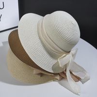 Women's Sweet Bow Knot Wide Eaves Straw Hat main image 2