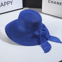 Women's Sweet Bow Knot Wide Eaves Straw Hat sku image 4