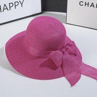 Women's Sweet Bow Knot Wide Eaves Straw Hat sku image 8