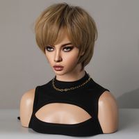 Women's Simple Style Street High Temperature Wire Short Straight Hair Wigs sku image 1