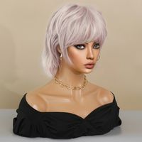 Women's Simple Style Street High Temperature Wire Short Straight Hair Wigs main image 4