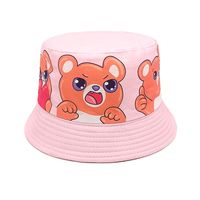 Enfants Unisexe Mignon Dessin Animé Ours Impression Chapeau Seau sku image 2