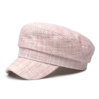 Women's Cute Sweet Solid Color Curved Eaves Beret Hat main image 3