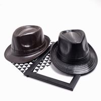 Unisex Simple Style Solid Color Crimping Fedora Hat main image 4