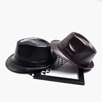 Unisex Simple Style Solid Color Crimping Fedora Hat main image 3