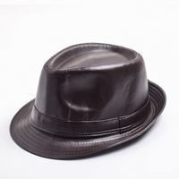 Unisex Simple Style Solid Color Crimping Fedora Hat sku image 2