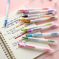 1 Set Color Block Learning School Plastic Simple Style Classic Style Ballpoint Pen main image 4