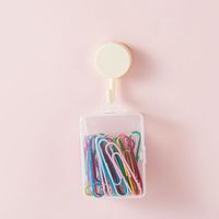 1 Piece Solid Color Learning School Plastic Metal Preppy Style Sweet Paper Clip main image 5