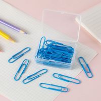 1 Piece Solid Color Learning School Plastic Metal Preppy Style Sweet Paper Clip sku image 6