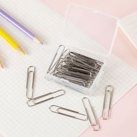 1 Piece Solid Color Learning School Plastic Metal Preppy Style Sweet Paper Clip sku image 11