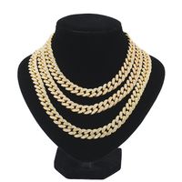 Hip-hop Solid Color Alloy Plating Inlay Artificial Diamond Unisex Necklace 1 Piece sku image 7