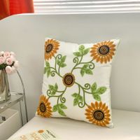 Vacation Flower Cotton And Linen Throw Pillow sku image 5