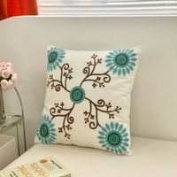 Vacation Flower Cotton And Linen Throw Pillow sku image 11