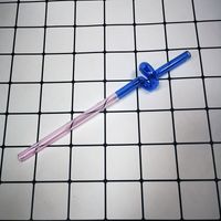 Casual Vacation Solid Color Glass Straw 1 Piece sku image 18