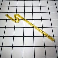 Casual Vacation Solid Color Glass Straw 1 Piece sku image 1