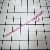 Casual Vacation Solid Color Glass Straw 1 Piece sku image 5