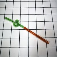 Casual Vacation Solid Color Glass Straw 1 Piece sku image 11