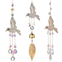 Vintage Style Pastoral Bird Artificial Crystal Wind Chime main image 1