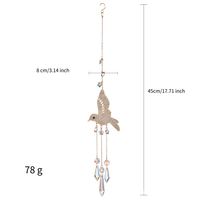 Vintage Style Pastoral Bird Artificial Crystal Wind Chime sku image 2