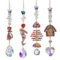 Vintage Style Simple Style Cat Artificial Crystal Wind Chime main image 1