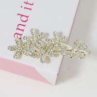 Ins Style Letter Flower Butterfly Imitation Pearl Alloy Plating Inlay Rhinestones Hair Clip sku image 29