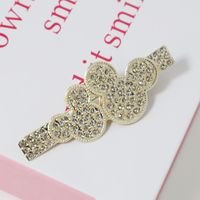 Ins Style Letter Flower Butterfly Imitation Pearl Alloy Plating Inlay Rhinestones Hair Clip sku image 30